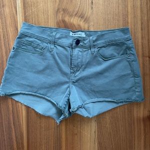 FRAME Denim army green shorts